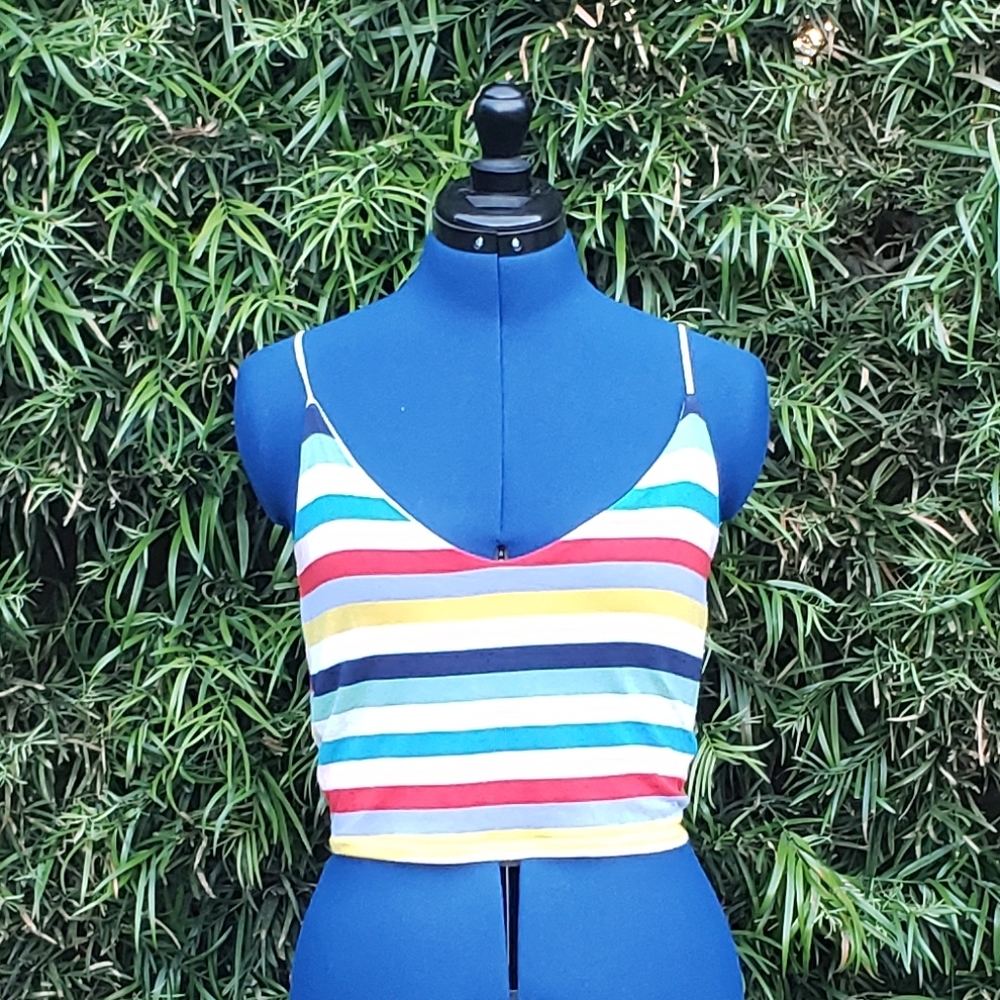 PacSun Striped Crop Top